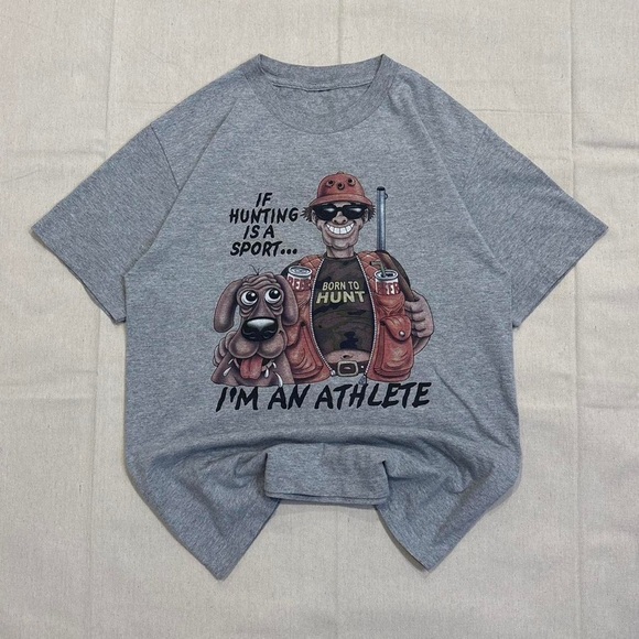 Fruit of the Loom Other - Vintage 00’s funny graphic hunting tee